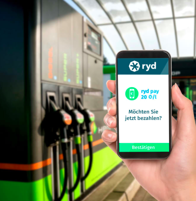 ryd payApp bald an HEMTankstellen nutzbar,