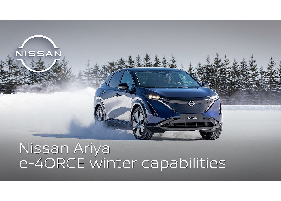 nissan ariya winter test