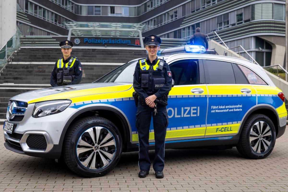 Auf Streife mit der Brennstoffzelle von Mercedes-Benz
