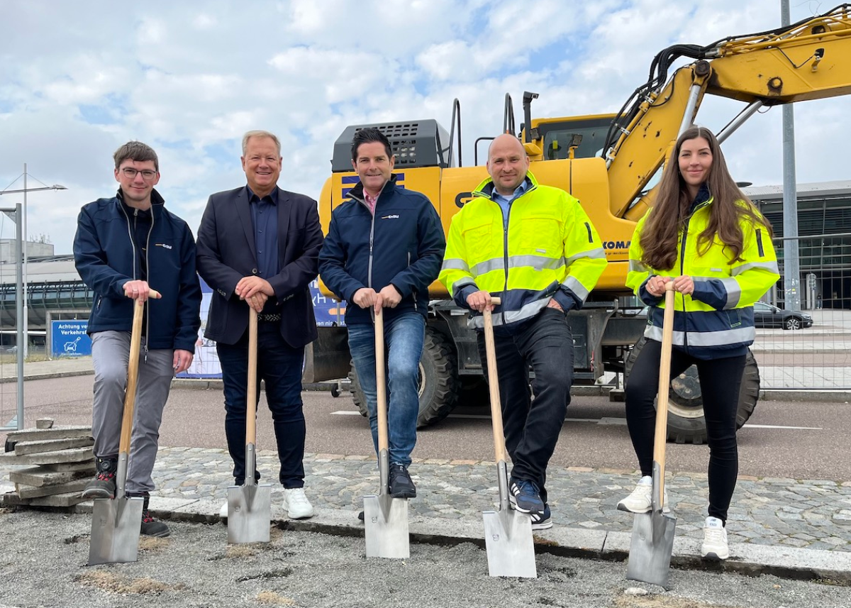 EnBW baut zwei Schnellladestandorte an den Flughäfen Dresden und Leipzig/Halle