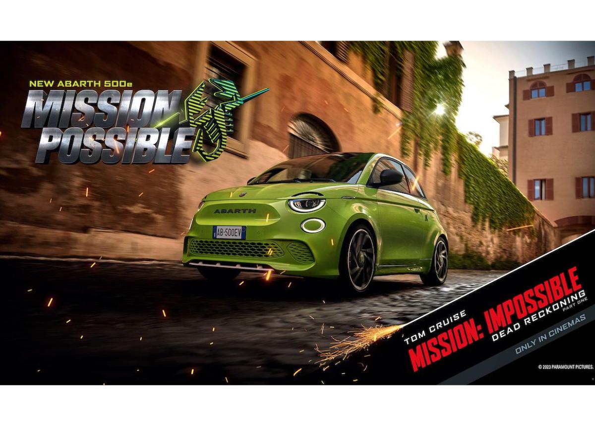 Abarth 500e im Stil von „Mission: Impossible“