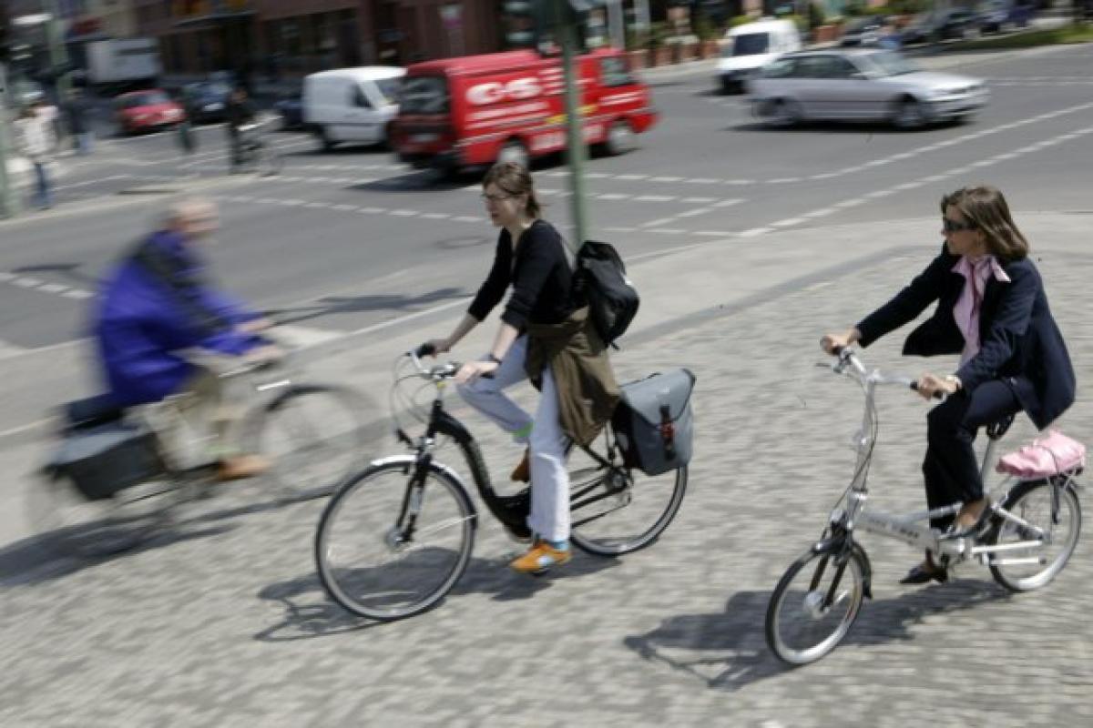 Kreuzen von Radwegen