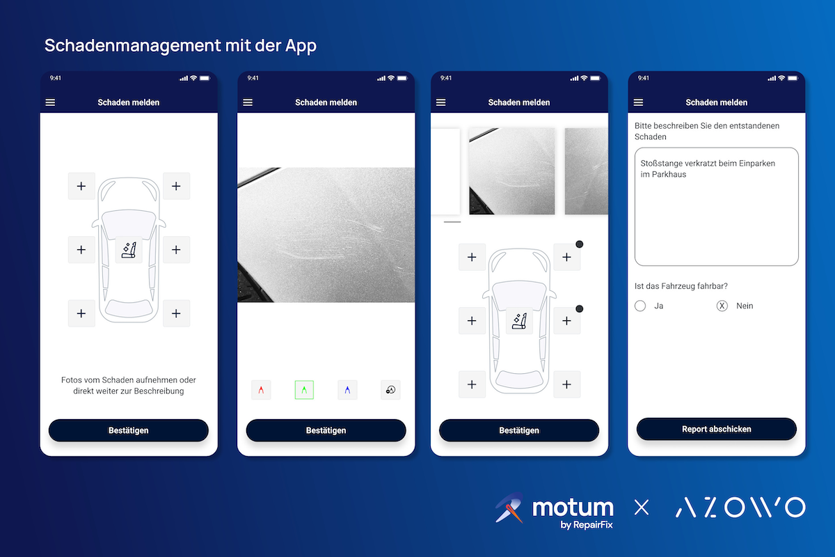 Bis zu 30 % geringere Reparaturkosten mit dem digitalen Schadenmanagement in der AZOWO Mobility Cloud