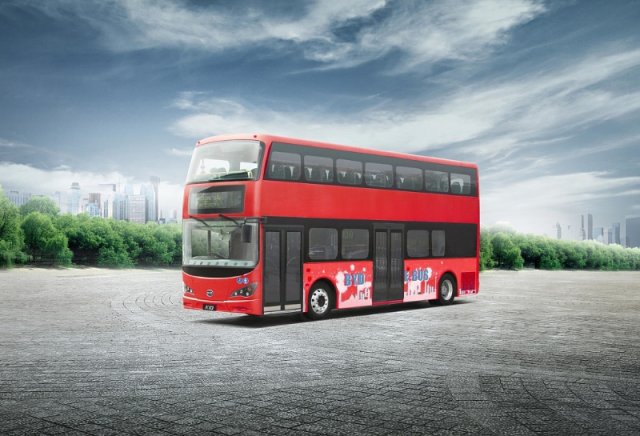Londoner Doppeldecker-Busse