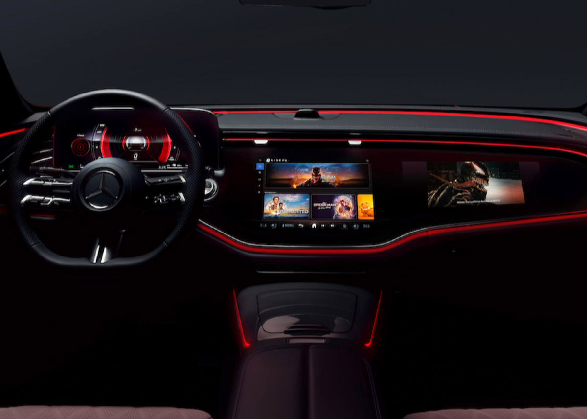 Entertainment-Dienst RIDEVU von Sony Pictures Entertainment bietet ab sofort IMAX Enhanced® Filme in Mercedes-Benz Fahrzeugen