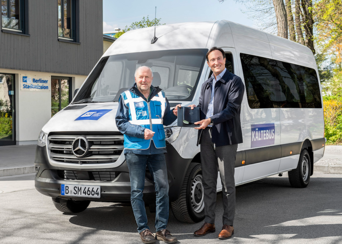 Unterwegs für Berlin: Mercedes-Benz spendet Sprinter an die Berliner Stadtmission