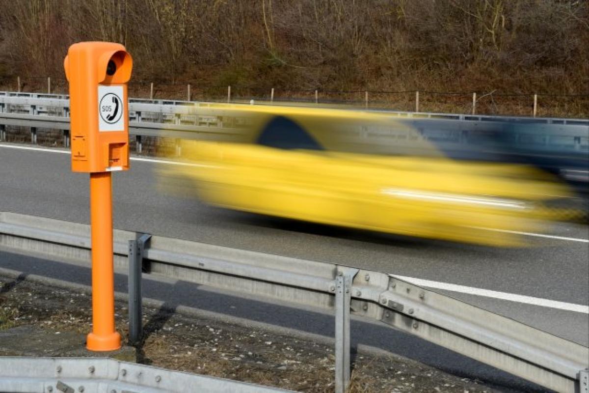 Notrufsäulen an Autobahnen