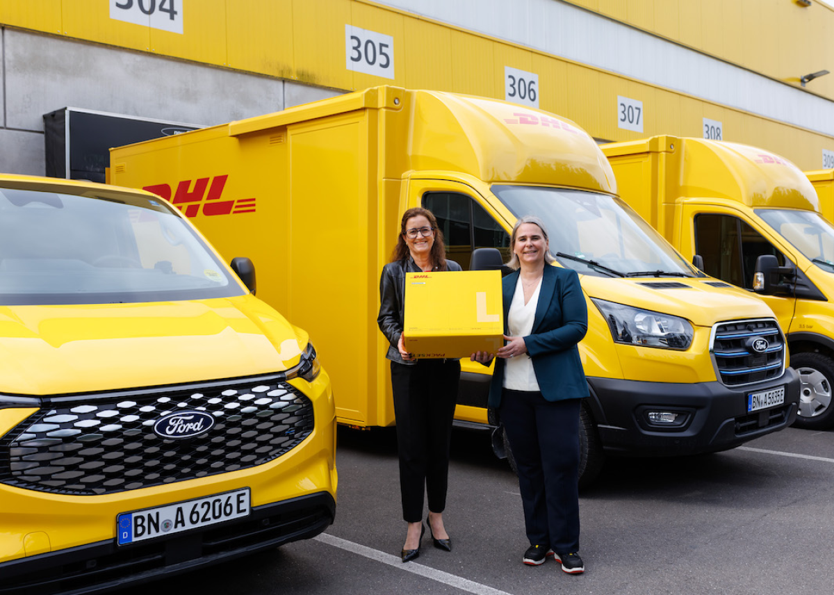 Meilenstein: 2.400 Ford Pro E-Transporter verstärken die elektrische Zustellflotte der Deutschen Post und DHL in Deutschland