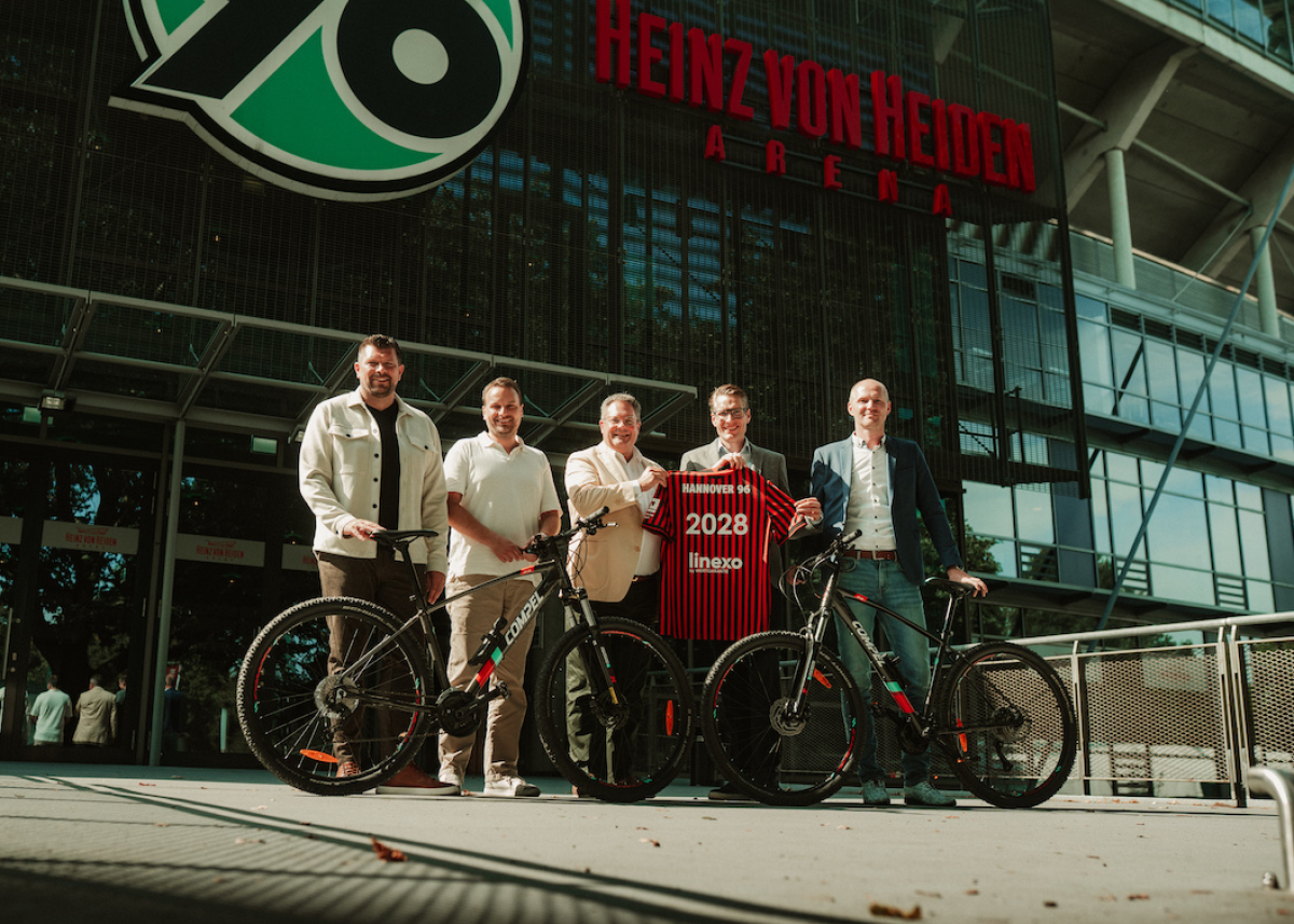 Neuer Mobilitätspartner Fahrrad: Hannover 96 künftig als Tandem mit Linexo