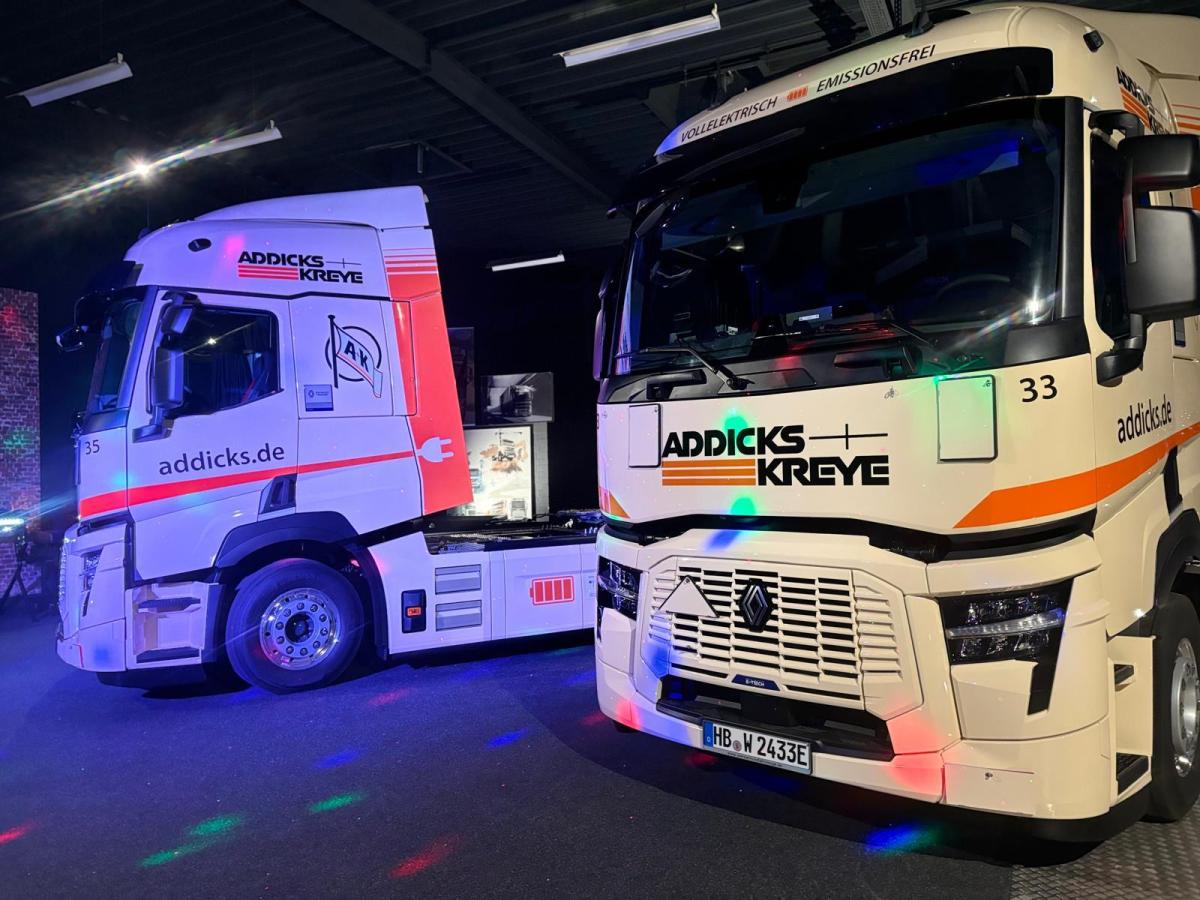 Addicks & Kreye setzt auf Elektromobilität mit Renault Trucks