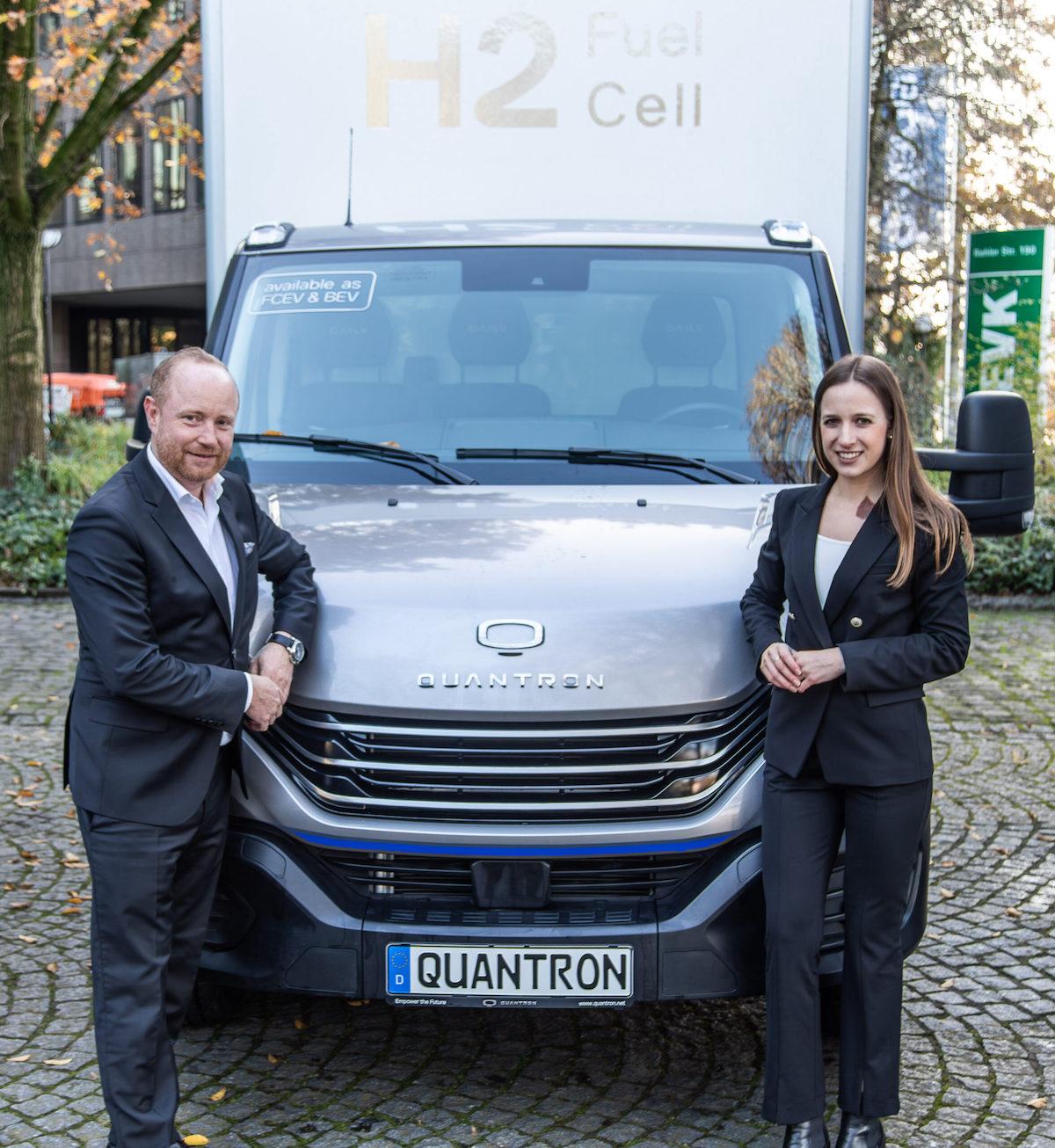 Grüne Mobilität in Aktion: QUANTRON QLI FCEV startet bei hylane