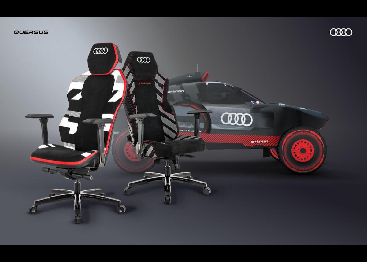 QUERSUS und Audi kombinieren einzigartiges Motorsportdesign mit futuristischen ergonomischen Stühlen