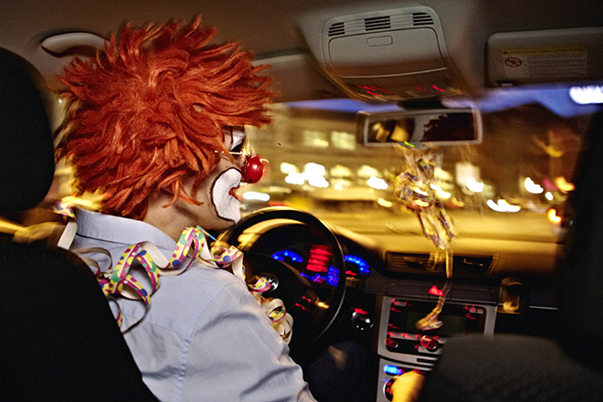 Karneval und Autofahren