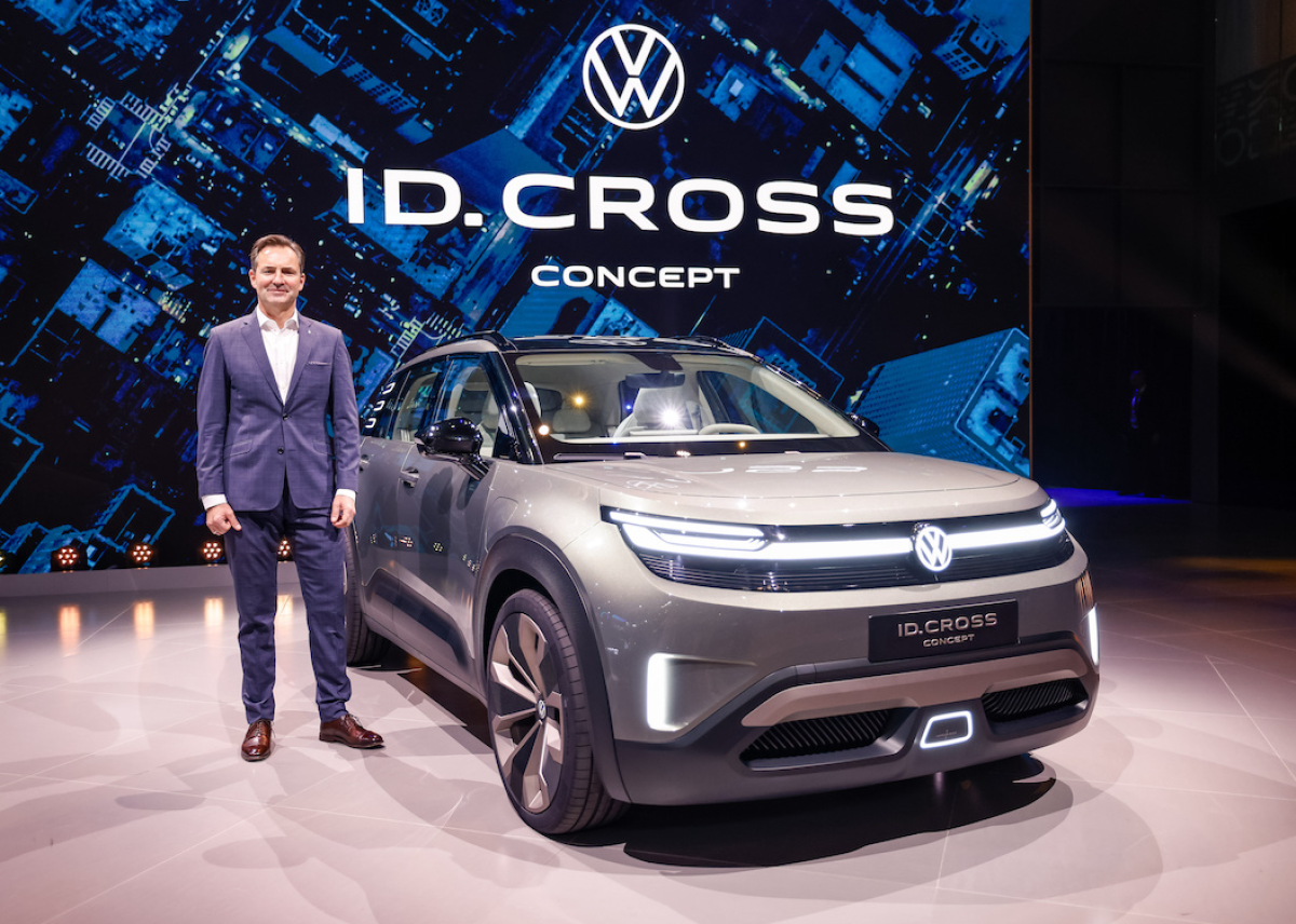 Weltpremiere auf der IAA: Mit dem ID. CROSS Concept präsentiert Volkswagen ein kompaktes SUV für bezahlbare E-Mobilität