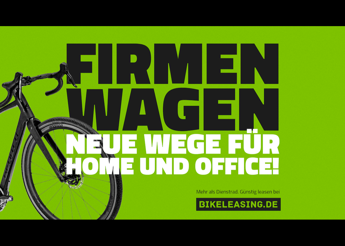 Bikeleasing-Service ruft Firmen auf, neue Wege zu wagen: Dienstrad-Leasinganbieter startet aufmerksamkeitsstarke Kampagne