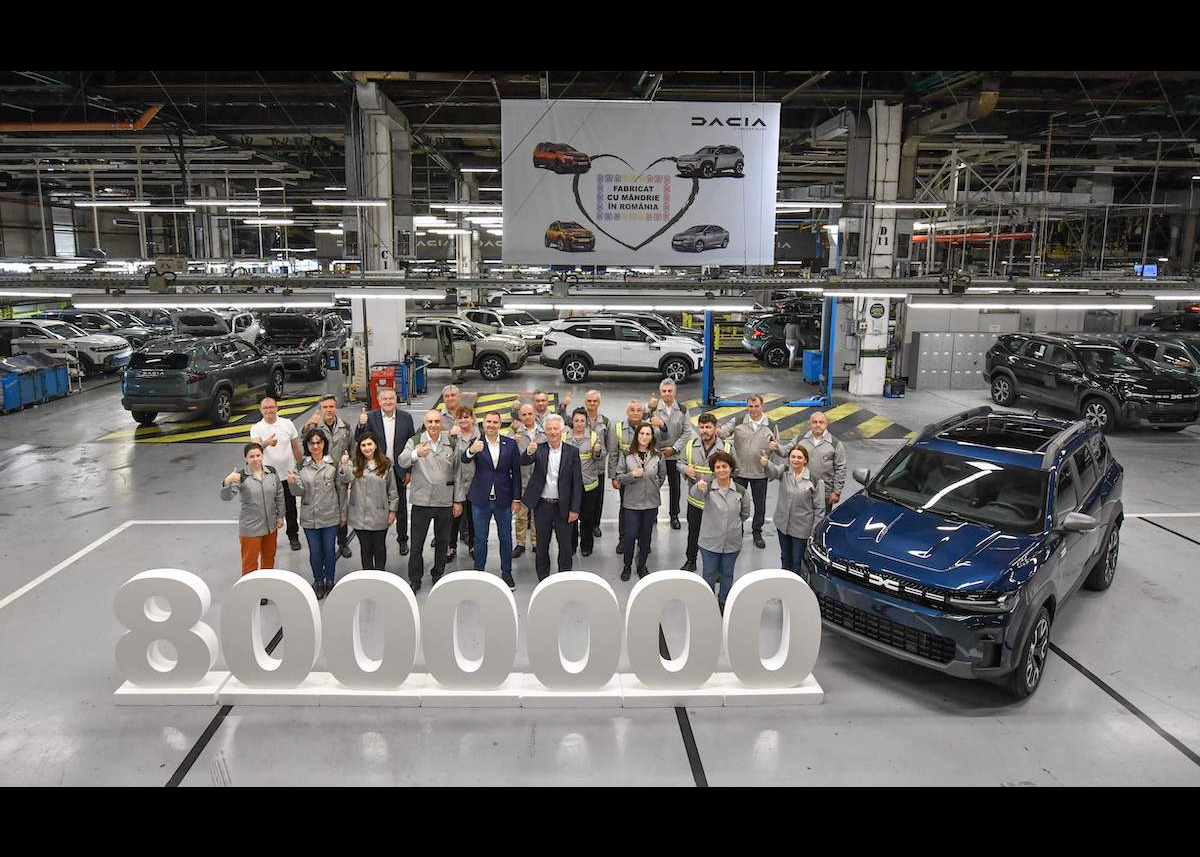 Dacia hat achtmillionste Fahrzeug im rumänischen Werk Mioveni produziert