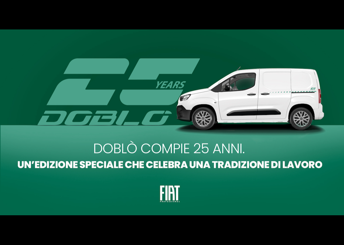 Der Fiat Doblò feiert seinen 25. Geburtstag mit einem besonders reichhaltig ausgestatteten Sondermodell