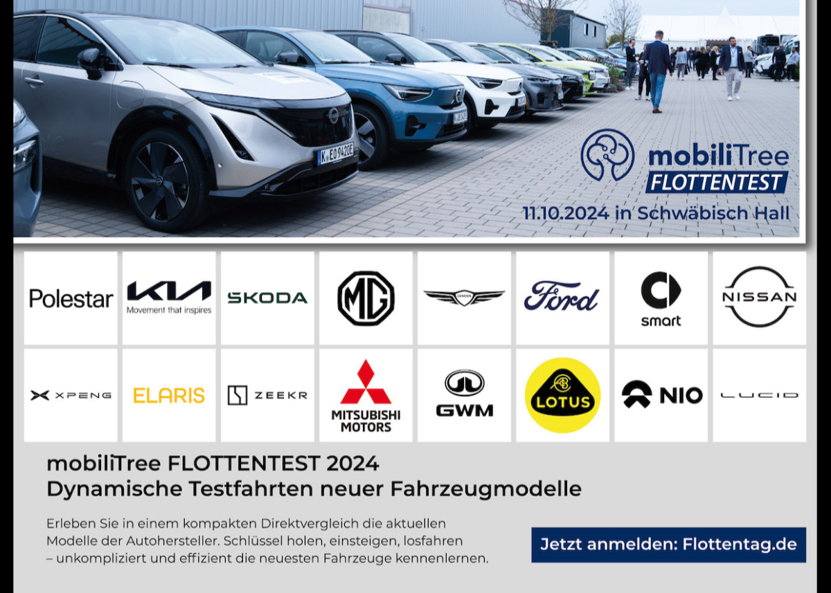 Unbegrenztes Testerlebnis beim mobiliTree FLOTTENTEST am 11.10.2024