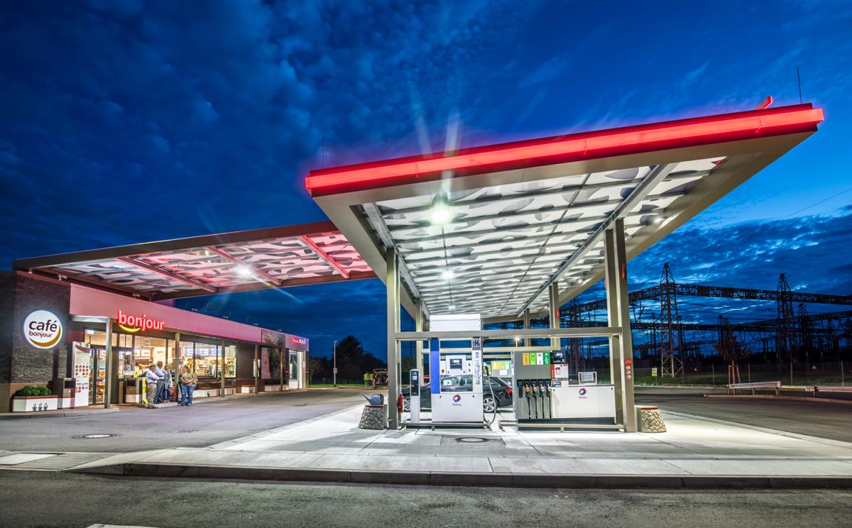 Neue TOTAL Wasserstofftankstelle in Karlsruhe 