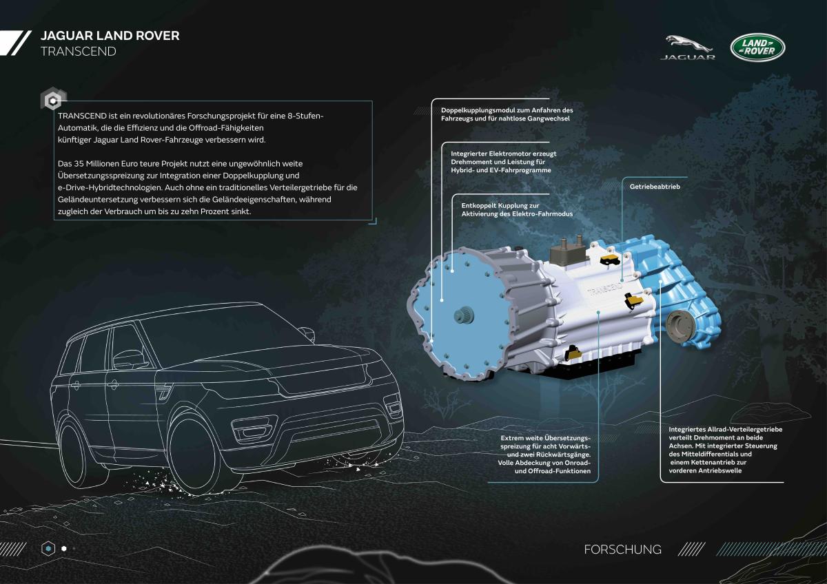Revolutionär neues Automatikgetriebe bei Jaguar Land Rover