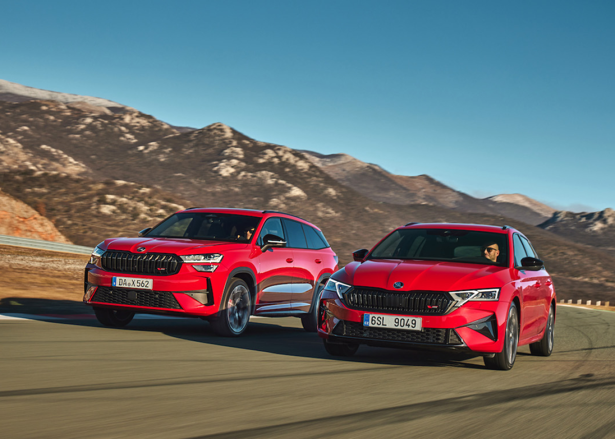 Kodiaq RS und Octavia RS: verbesserte Fahrdynamik für die sportlichsten Škoda Modelle