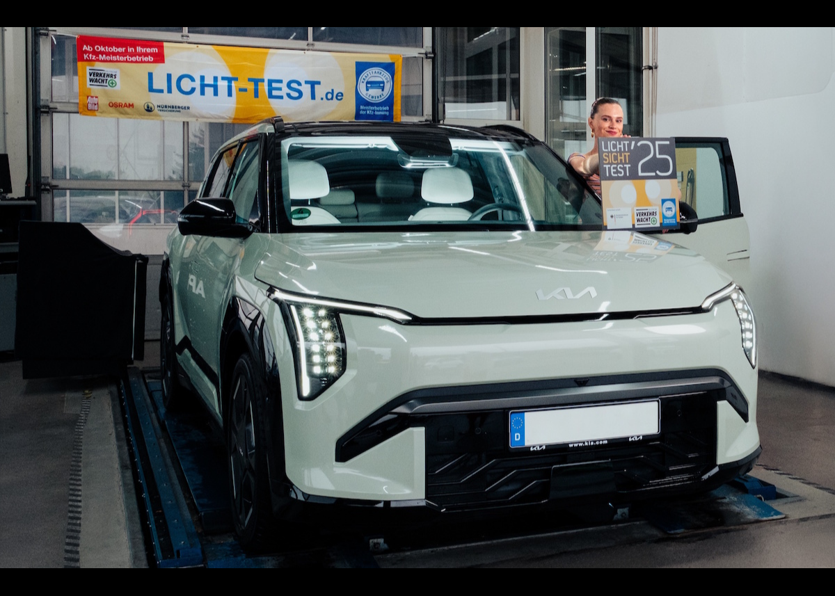 Kia unterstützt den Licht-Sicht-Test mit einem elektrischen EV3