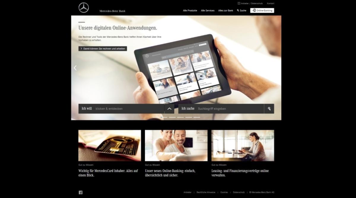 Mercedes-Benz-Bank mit neuem Online-Auftritt