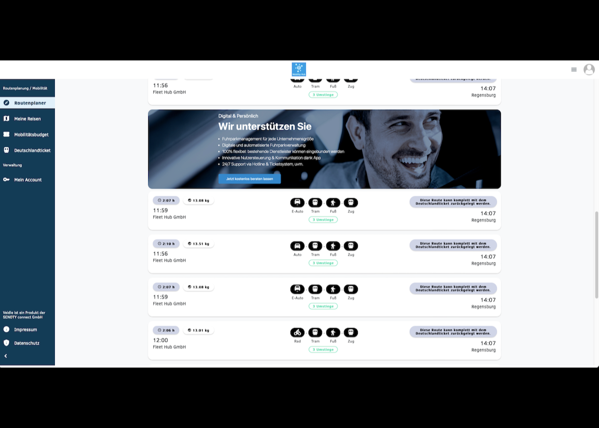 Neu im Portfolio von Fleet-Hub: Innovative Plattform für die betriebliche Mobilitätsverwaltung