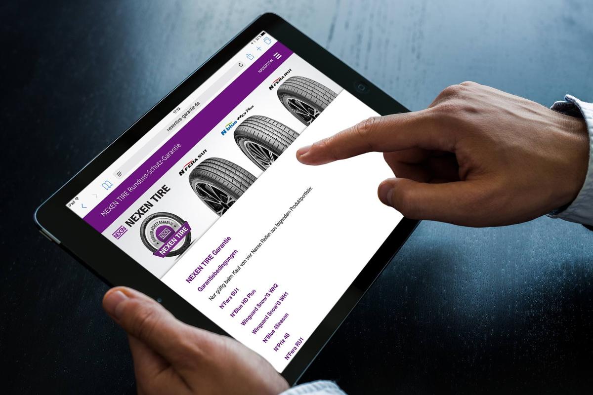 Nexen Tire Garantie: Anmeldungen ab sofort möglich