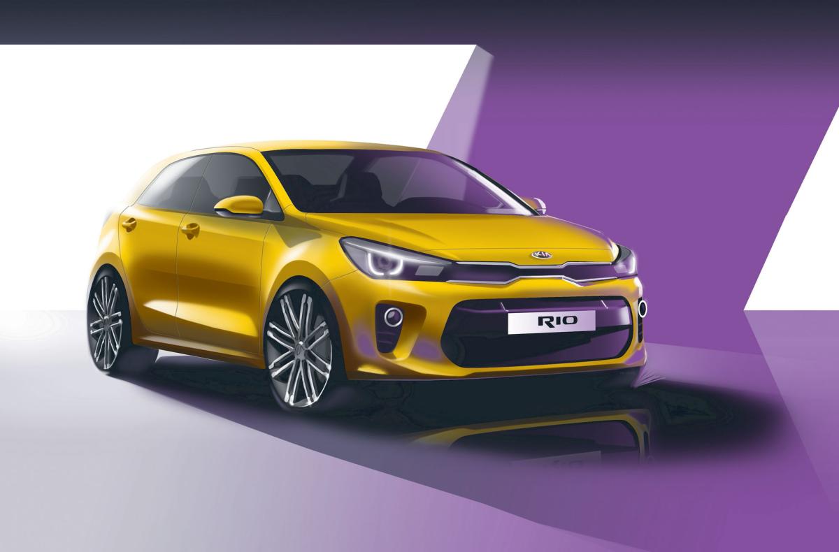 Neuer Kia Rio, erste Skizzen