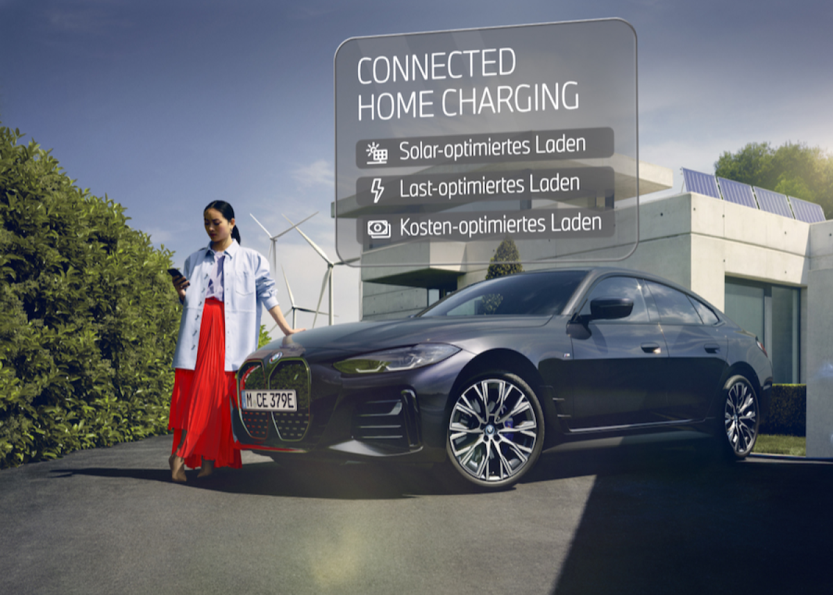 Mit „Connected Home Charging“ solar- und lastoptimiert laden daheim für alle elektrischen BMW und MINI