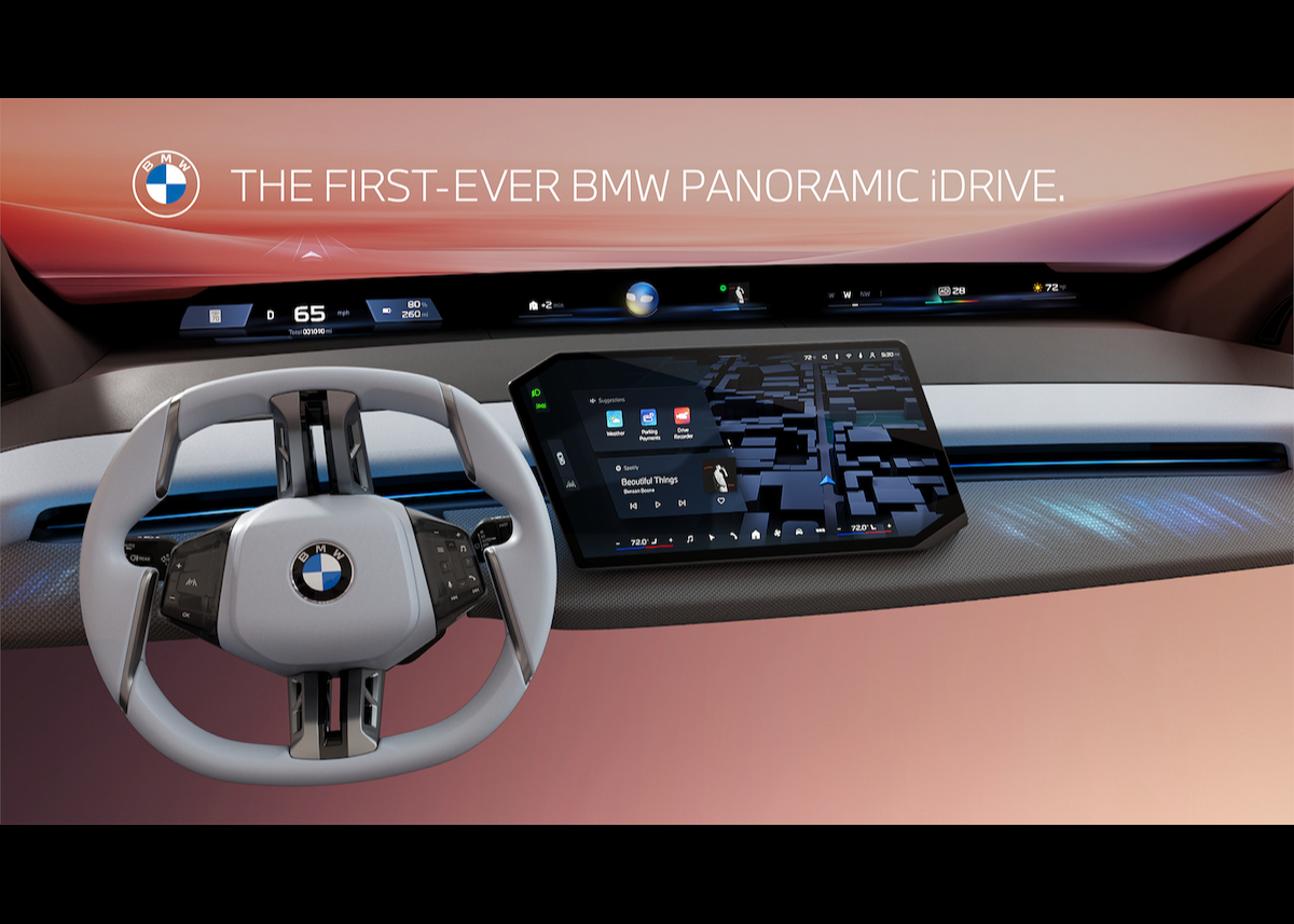 Neues BMW Panoramic iDrive revolutioniert die Fahrzeugbedienung: Visionäres Technologiepaket der Neuen Klasse feiert Weltpremiere auf der CES 2025