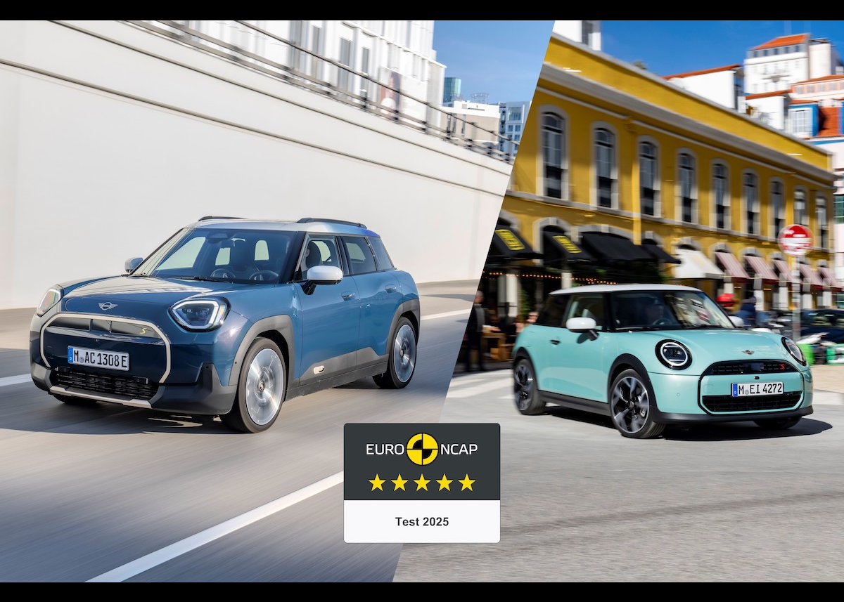 Erneut Bestnoten für MINI: Fünf Sterne im Euro NCAP-Crashtest auch für MINI Cooper und MINI Aceman