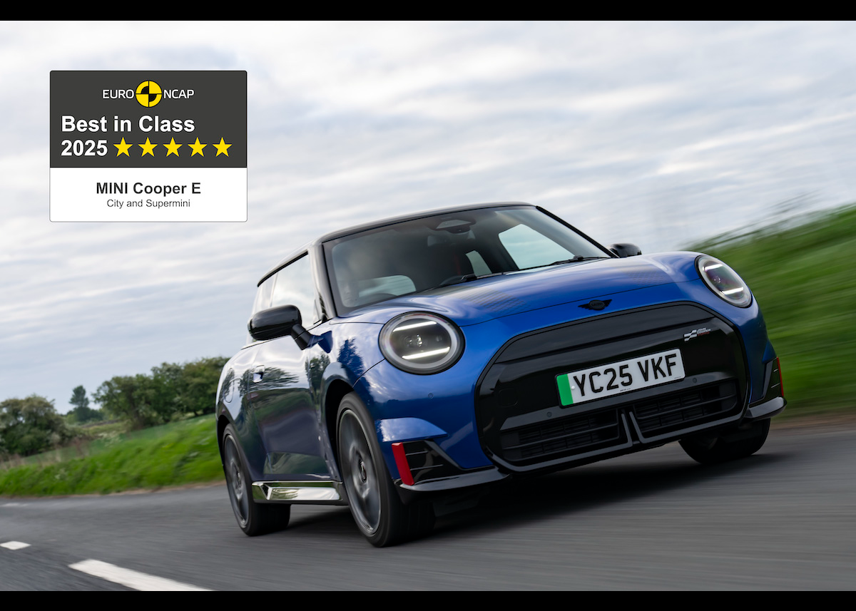 Höchstmaß an Sicherheit: MINI Cooper Electric gewinnt Euro NCAP Best in Class