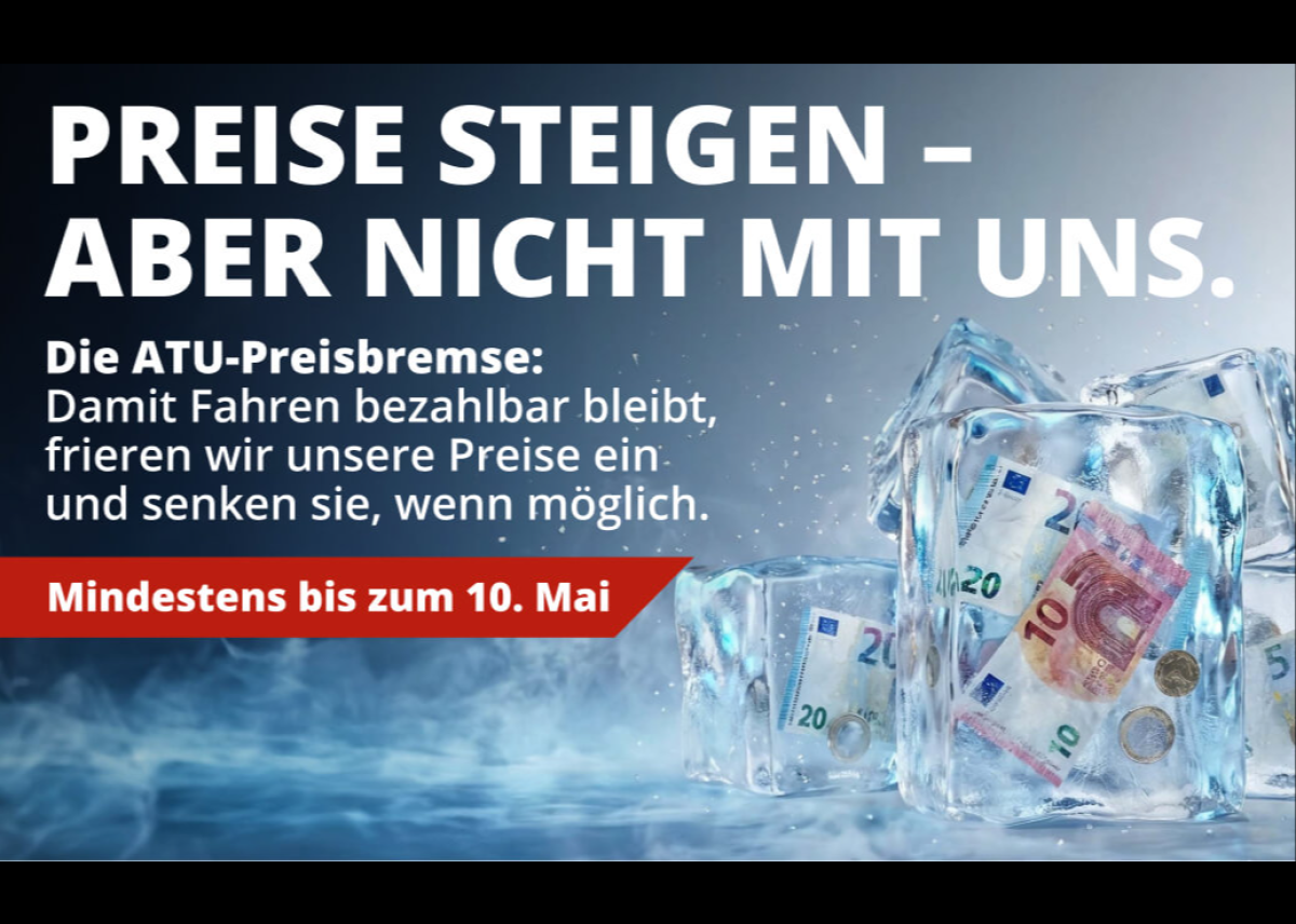 Preisbremse: Werkstattkette ATU friert Preise bis zum 10. Mai ein