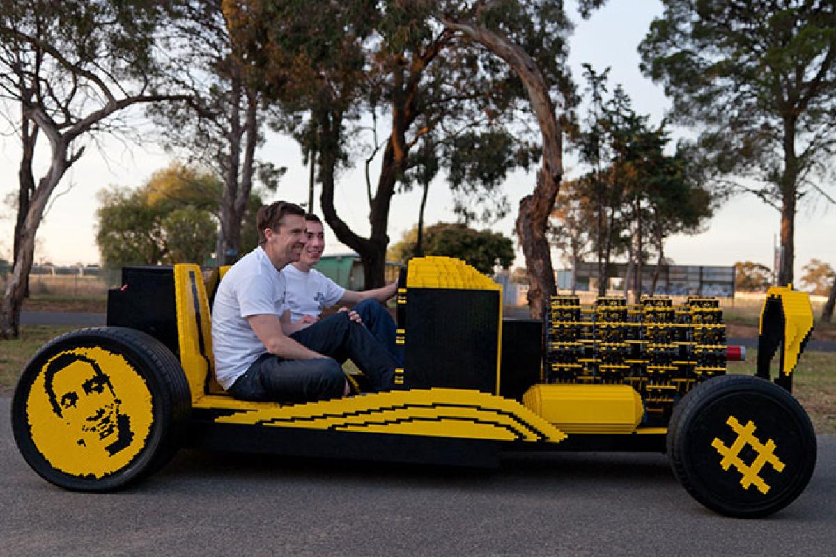 Fahrbares Lego-Auto