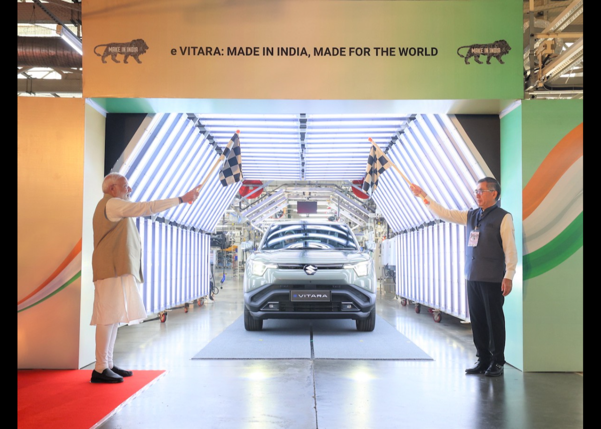 Suzuki startet weltweiten Export des vollelektrischen e VITARA aus Indien