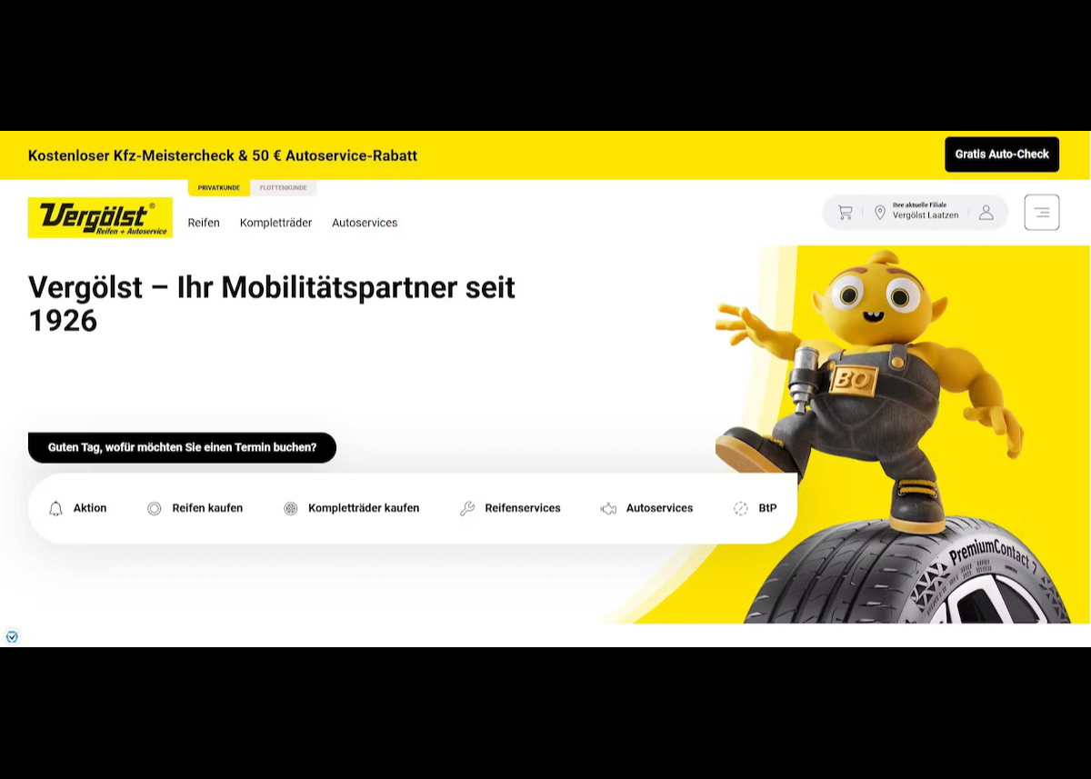 Startklar für die Zukunft: Vergölst geht mit neuem, innovativem Online-Shop live