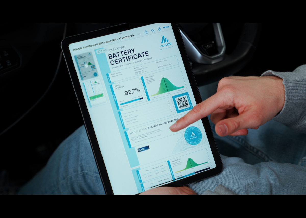 AVILOO hebt Batteriediagnose für EV und Plug-in Hybride mit umfassendem Batterie-Zertifikat auf ein neues Niveau