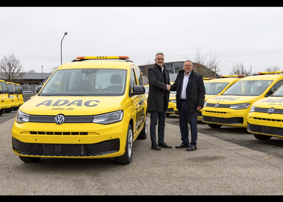 Caddy von Volkswagen Nutzfahrzeuge wird zum Gelben Engel