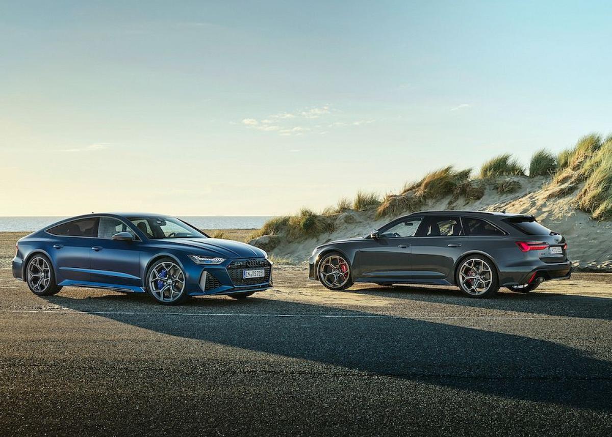 Exzellente Leistung trifft expressives Design: Audi RS 6 Avant performance und RS 7 Sportback performance
