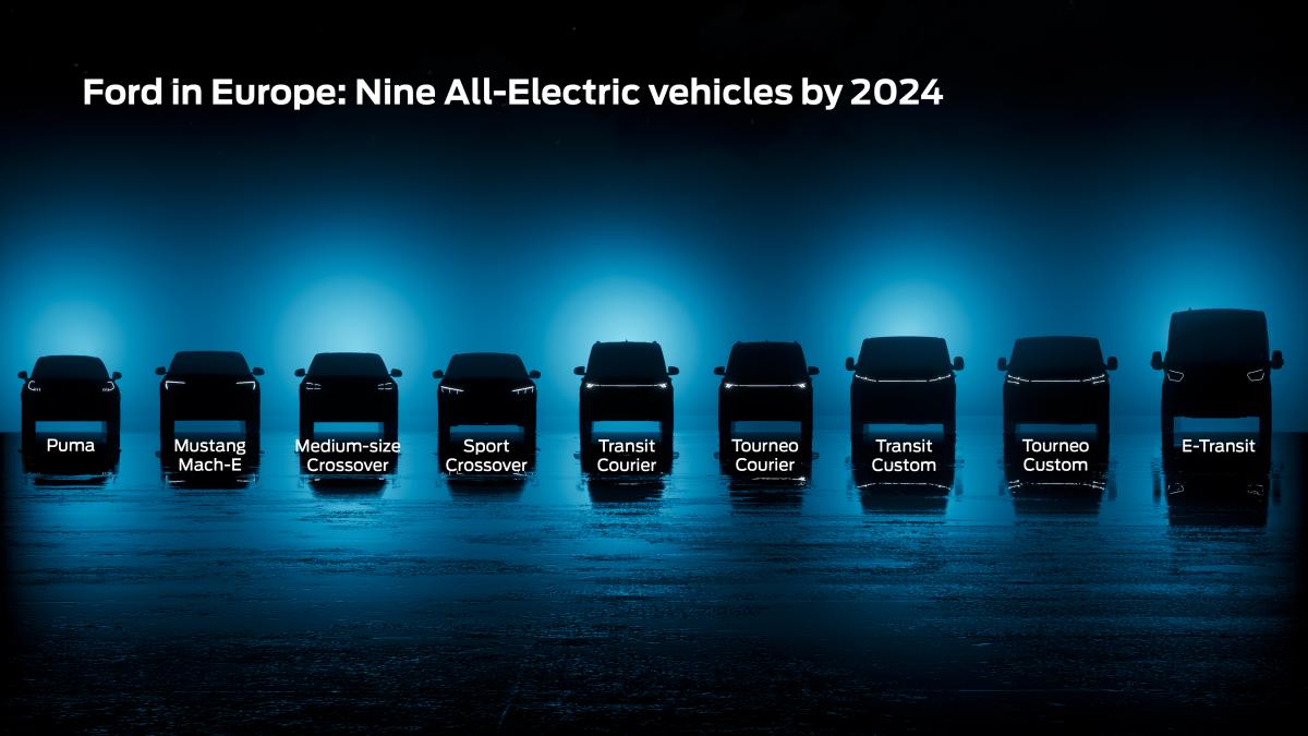 Ford will sieben neue Elektrofahrzeuge bis 2024 bringen