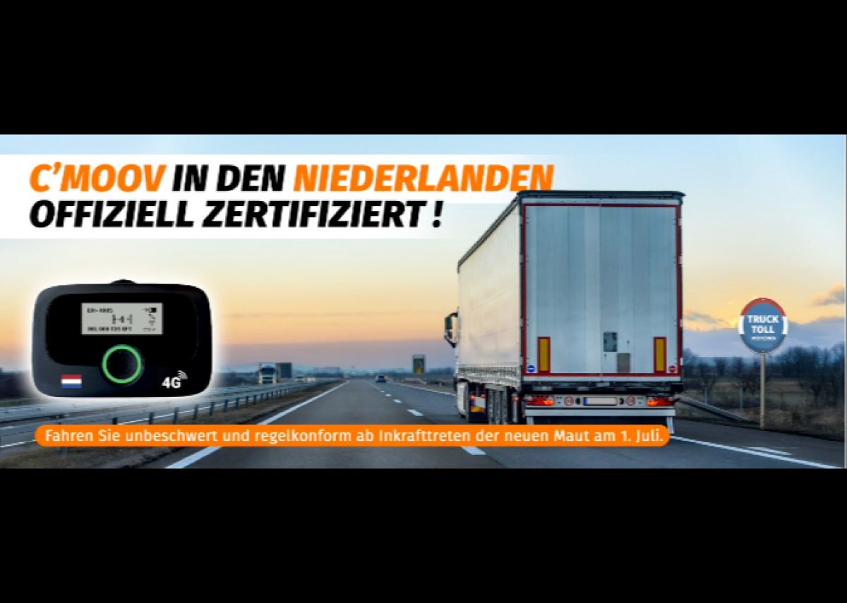Axxès’ OBU C’Moov erhält Zulassung für niederländische Lkw-Maut