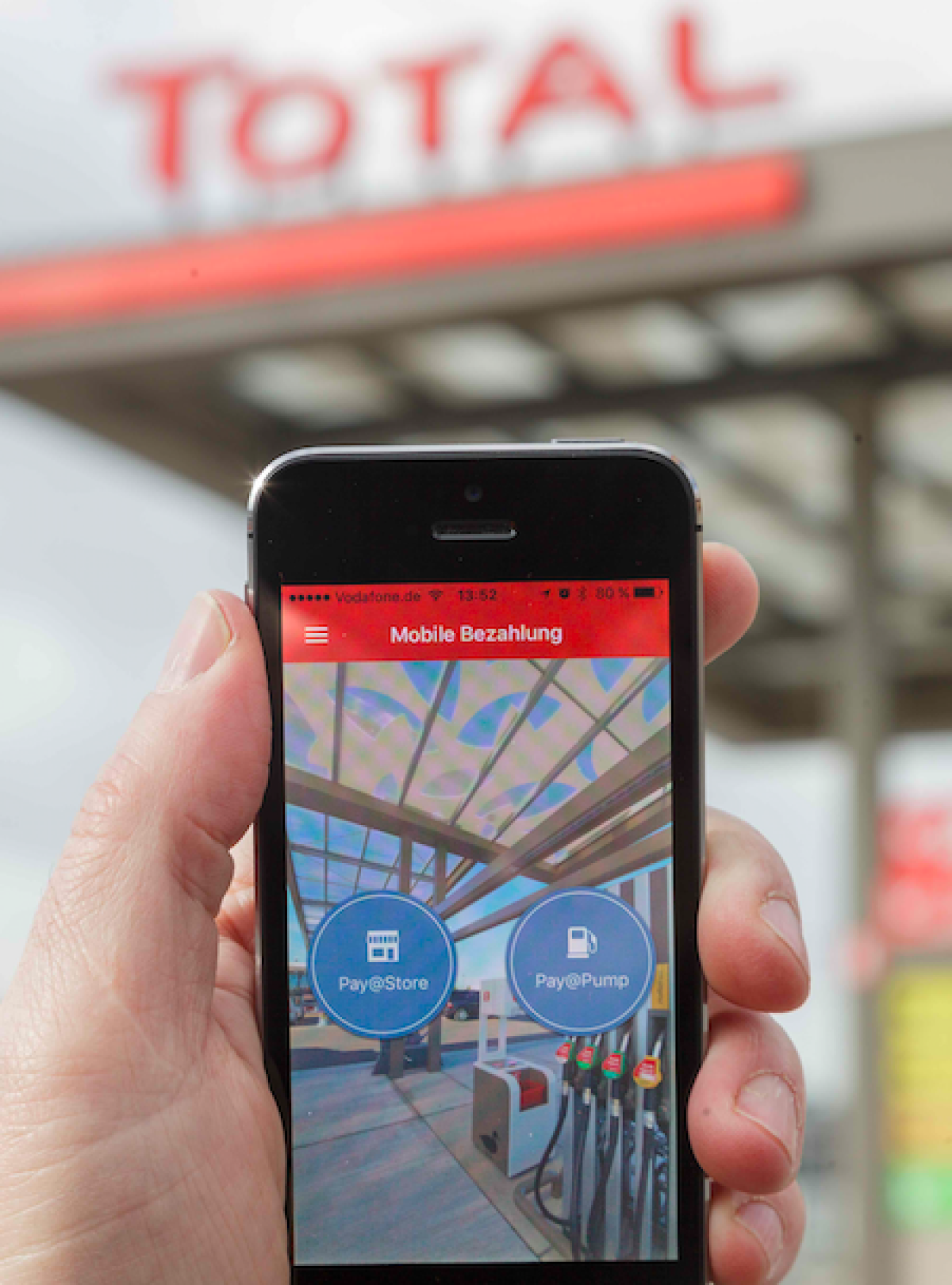Mobiles Bezahlen bei Total