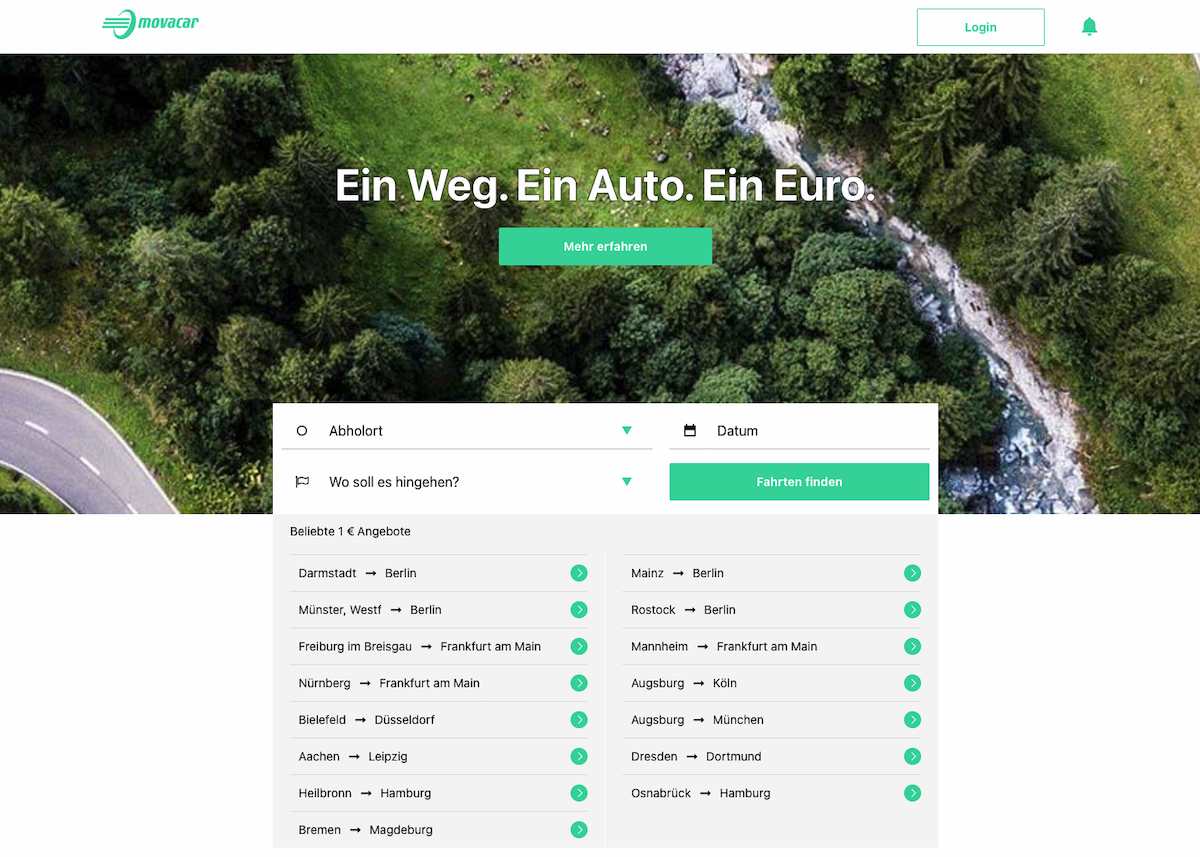 Fahrzeuglogistik-Plattform Movacar entwickelt sich weiter