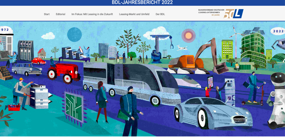 Leasing gestaltet die Zukunft - BDL-Jahresbericht mit Kundenbeispielen