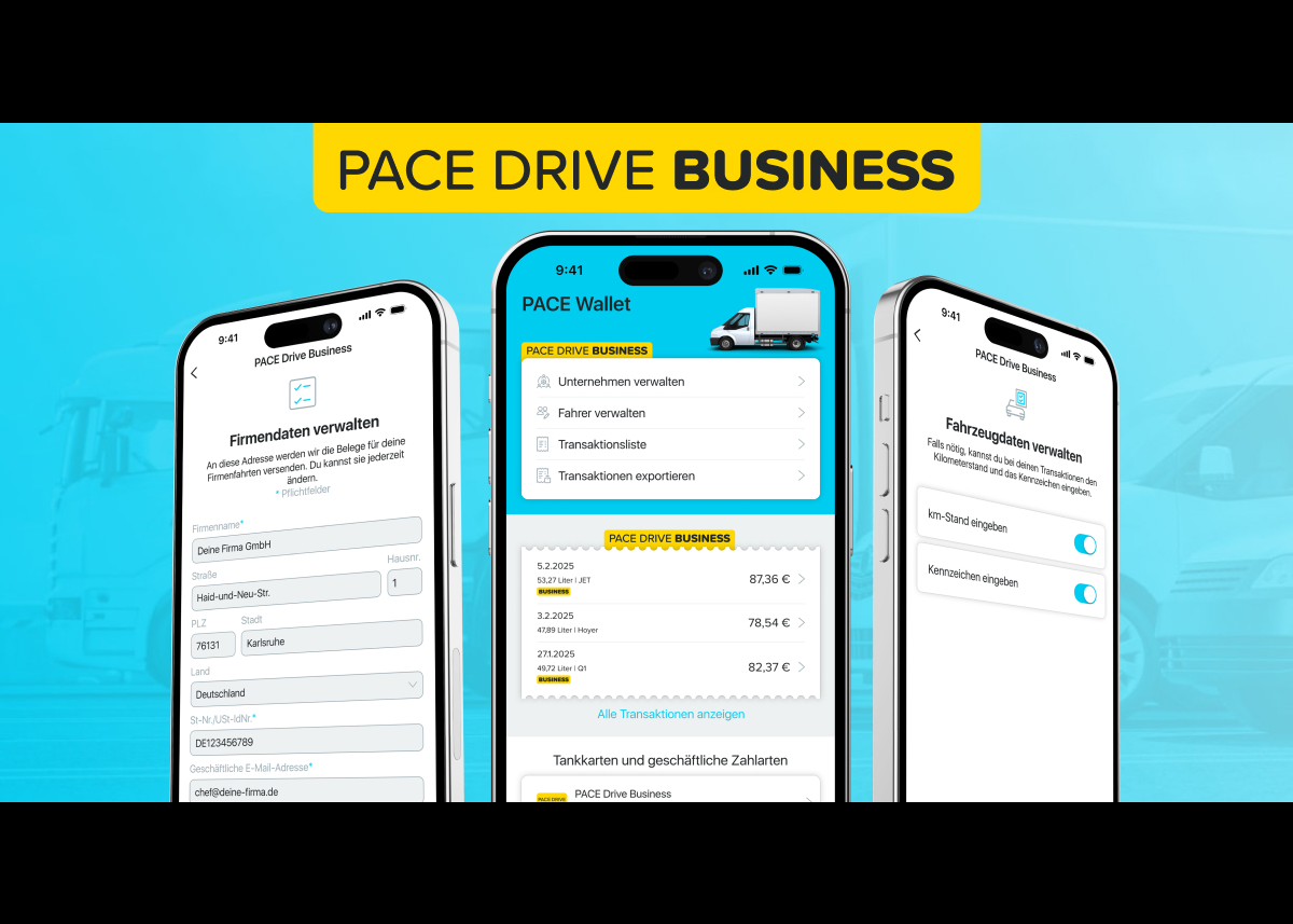 PACE Telematics führt PACE Drive Business ein: Die digitale Flottenkarte für effizientes Flottenmanagement