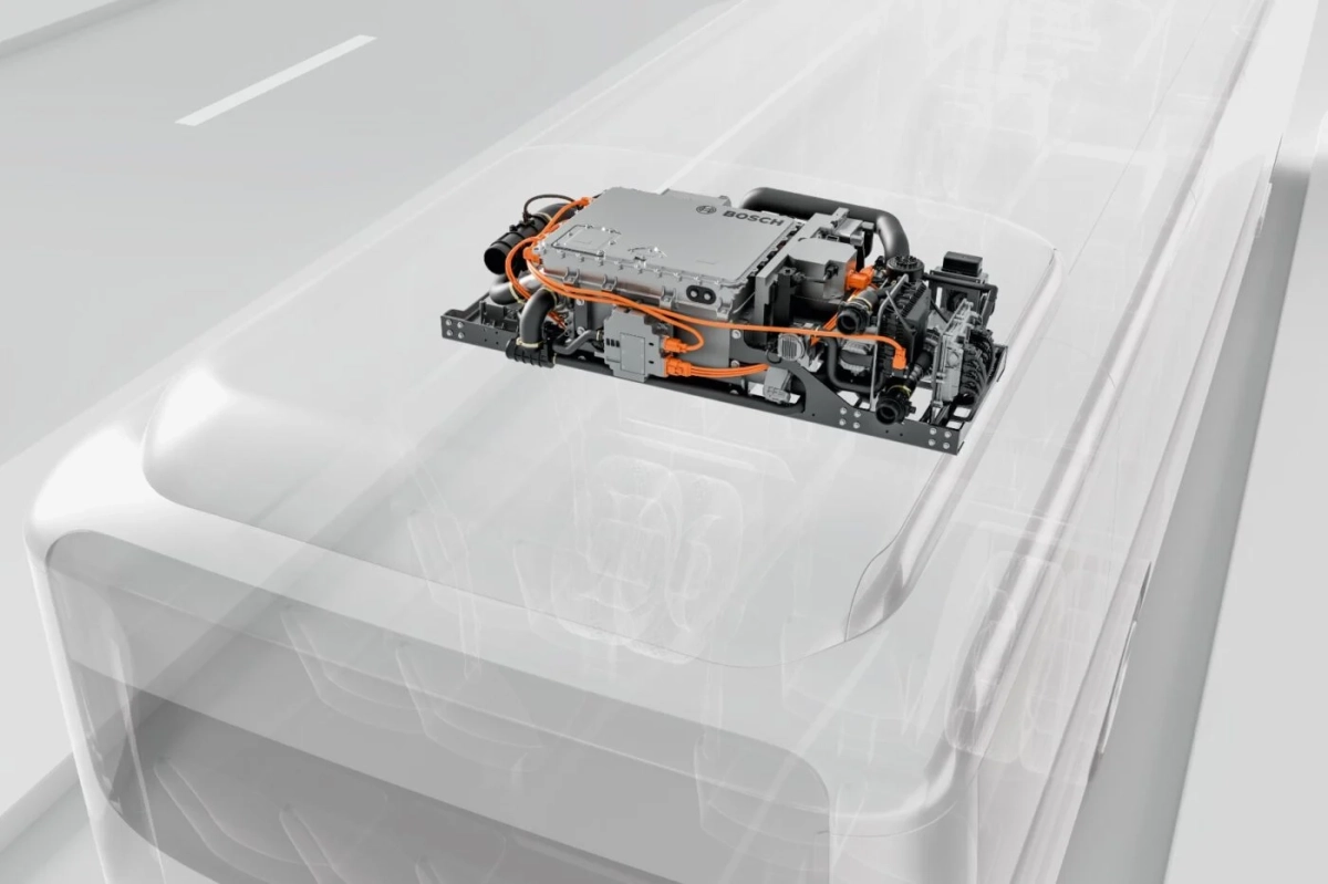 Bosch präsentiert Brennstoffzellensystem FCPM C100 für Busse