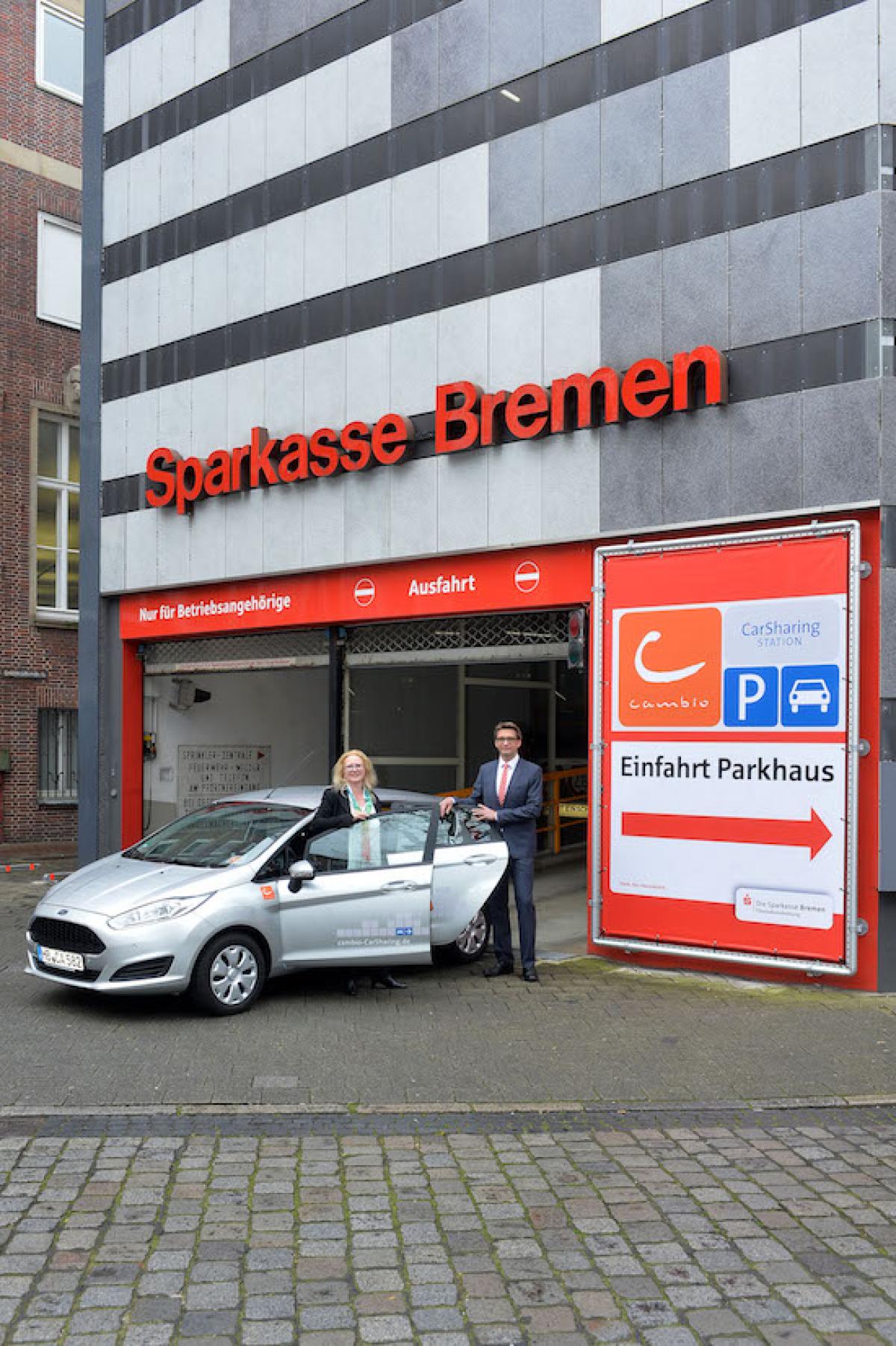 Sparkasse Bremen setzt auf CarSharing mit cambio