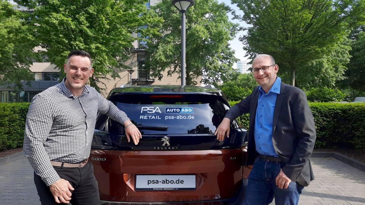 Internet-Plattform von PSA Retail Auto-Abo im neuen Design